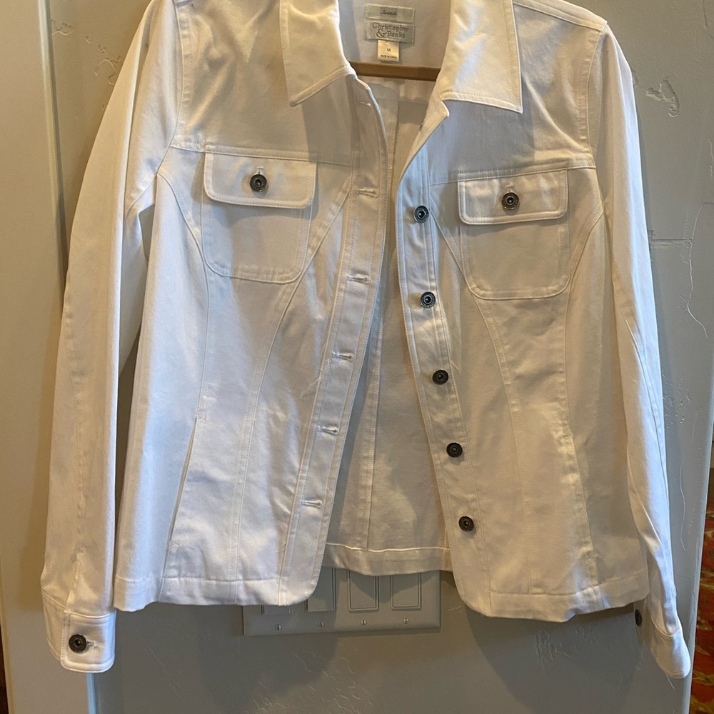 White Christopher & Banks jacket